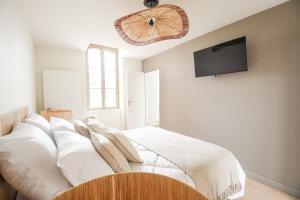 TV a/nebo společenská místnost v ubytování Le Clos des Cadoles + 16 fotografií