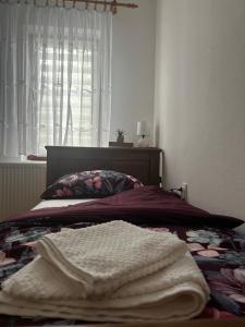 Postel nebo postele na pokoji v ubytování Srijem