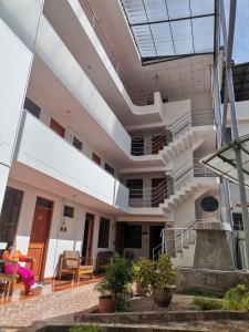 Balkón nebo terasa v ubytování Hotel Urpi Cusco