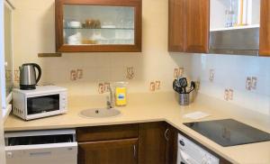Kuchyň nebo kuchyňský kout v ubytování Apartamento primera linea de mar 2H F4