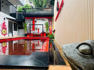 Balkón nebo terasa v ubytování Samui Beach Hostel