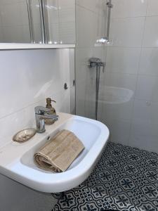 Koupelna v ubytování Apartmán Queen