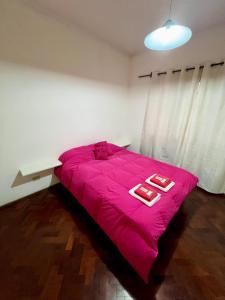 Ένα ή περισσότερα κρεβάτια σε δωμάτιο στο Hermoso departamento en la Peatonal de Mendoza