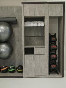 Fitness centrum a/nebo fitness zařízení v ubytování Memphis Vitality Hotel