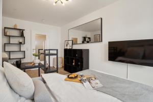 TV a/nebo společenská místnost v ubytování Beautiful Apartment in Lörrach close to Basel