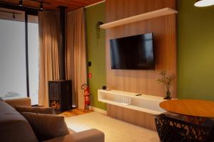 Μια τηλεόραση ή/και κέντρο ψυχαγωγίας στο Cabanas Parador do Rei