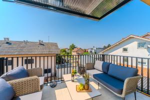 Balkoni atau teres di Apartment EMMA Gold with sauna