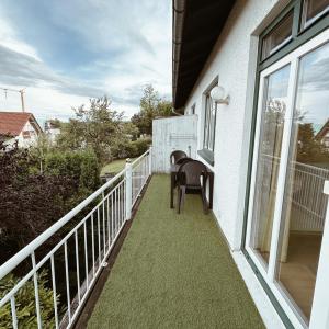 Balkón nebo terasa v ubytování Ferienwohnung Ammersee