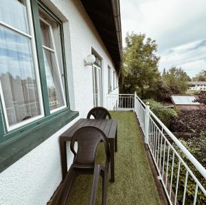 Balkón nebo terasa v ubytování Ferienwohnung Ammersee