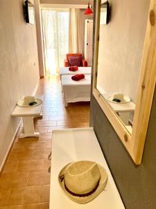 Koupelna v ubytování Eleana Apartments
