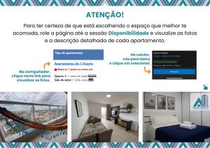 a screenshot of a website for a hotel room at Apartamentos de Temporada Araxá in Araxá +1 photo