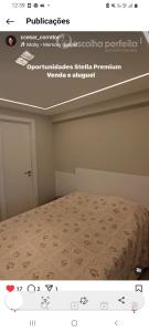 a screenshot of a bedroom with a bed in a room at Apartamento Stella Maris in Salvador +7 photos