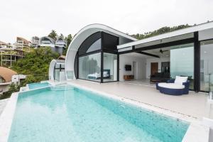 an image of a house with a swimming pool at Sea View Chaweng Noi Villa Luxury in Chaweng Noi Beach