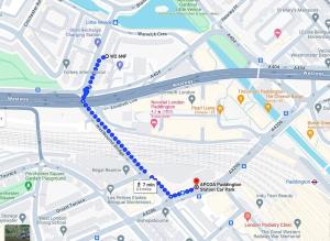 a map of the subway line in berlin at Cosy Little Venice Pied-à-Terre by MoreThanStays in London