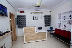 TV a/nebo společenská místnost v ubytování AGh international Serviced Apartments
