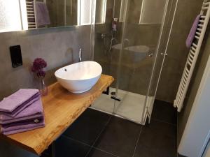 Koupelna v ubytování Ferienwohnung Reichelt