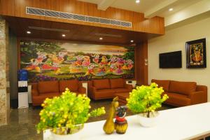 Hotel Leela's的休息区