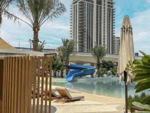 Bazén v ubytování Dubai Creek nebo v jeho okolí