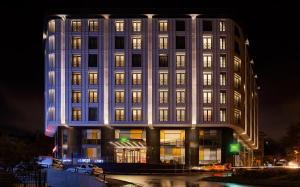 O edifício em que o hotel se localiza