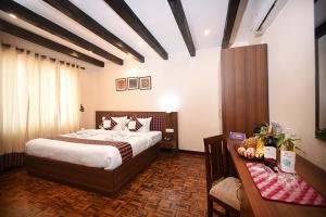 Skye Inn Kathmandu客房内的一张或多张床位