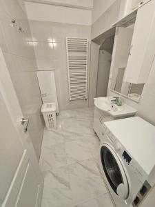 Koupelna v ubytování Apartman Sveti Rok