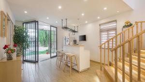 Kuchyň nebo kuchyňský kout v ubytování Dashe Yuanye Boutique Homestay