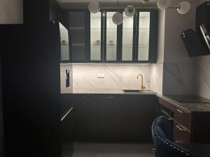 Η κουζίνα ή μικρή κουζίνα στο Narodowa Apartment