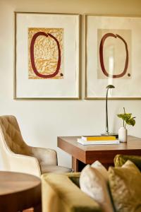 A seating area at Park Hyatt Zurich – City Center Luxury