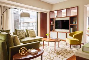 A television and/or entertainment centre at Park Hyatt Zurich – City Center Luxury