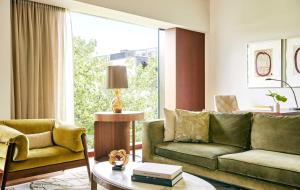 A seating area at Park Hyatt Zurich – City Center Luxury