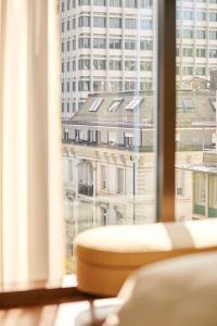 A bed or beds in a room at Park Hyatt Zurich – City Center Luxury