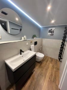 Ένα μπάνιο στο Apartamenty HAFEN PUCK