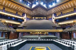 an auditorium of a theatre with rows of seats at Rainbow Towers Hotel & Conference Centre in Harare +105 photos