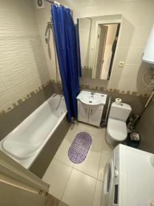 Koupelna v ubytování Inn Khlibodarskiy