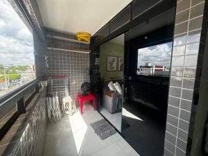 Posezení v ubytování Acolhedor apto no Bessa