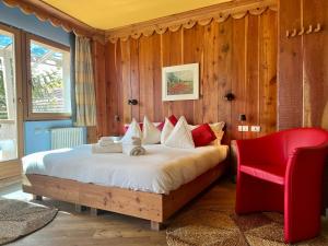 Postel nebo postele na pokoji v ubytování Nest Hotel Sestriere