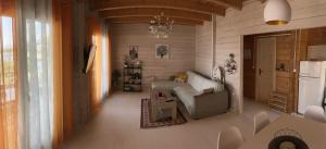 Posezení v ubytování SeaStar Eco Villa