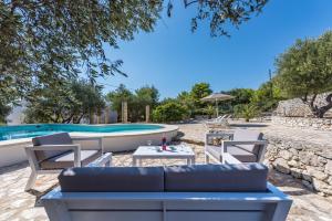 The swimming pool at or close to Adriatic villa