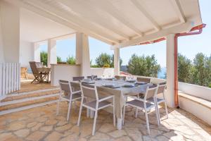A balcony or terrace at Adriatic villa