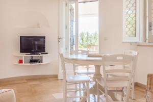 A television and/or entertainment centre at Adriatic villa
