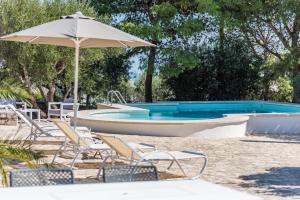 The swimming pool at or close to Adriatic villa