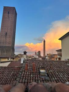 a view from the roof of a building with buildings in the background at Appartamento la Turrita in Bologna