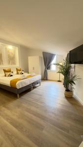 Uma cama ou camas num quarto em Truly Verona