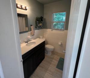 a bathroom with a sink and a toilet at Pura Vida Private Access, Room & Bathroom in West Palm Beach +22 photos