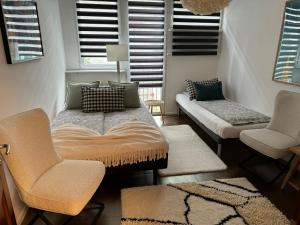 Posteľ alebo postele v izbe v ubytovaní Apartament Warszawa Śródmieście