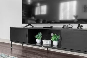 Et tv og/eller underholdning på Urban Elegance and Stylish Two Bedroom Apt + 9 billeder