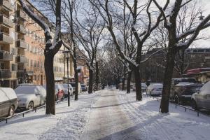 Budget-friendly studio on Södermalm, construction work under vintern