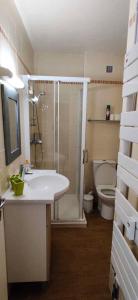 Koupelna v ubytování Résidence Canteneige - Appartement 7 couchages vue dégagée et proche départ télésiège MAE-9791