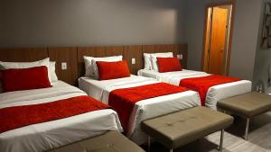 Cama ou camas em um quarto em Jade Hotel Brasília