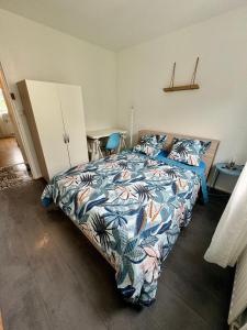 Postel nebo postele na pokoji v ubytování Appartement aux portes de Rouen